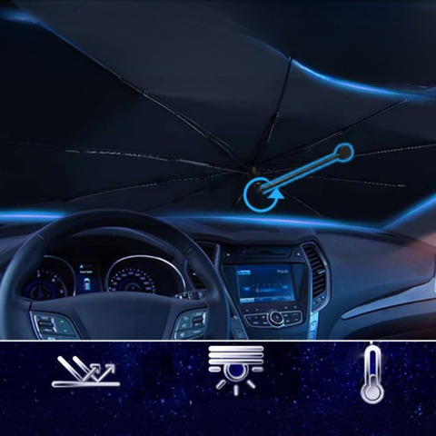 Napernyő Szélvédőre – UV- és Hővédelem