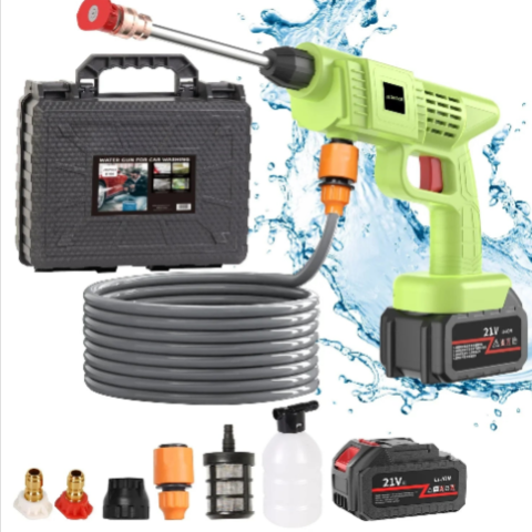 Bezprzewodowy Pistolet Do Czyszczenia Samochodów – Wysokociśnieniowy Strumień