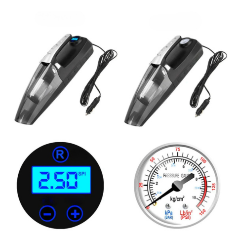 Vysavač do auta 4-v-1 – Vysoký výkon 12V/120W