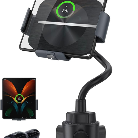 Autós telefon tartó – Rögzítés és vezeték nélküli töltés beépítve