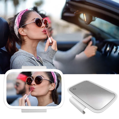LED Makeup Mirror – Attachment to Car Sun Visor