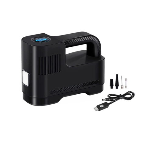 Compresor de Aer Portabil Numeric 12V Cu Lampă LED — Siguranță și Utilizare Noaptea