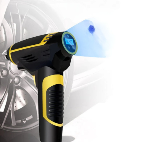 120W-os Hordozható Légkompresszor — Ideális Autóhoz, Motorhoz és Kerékpárhoz