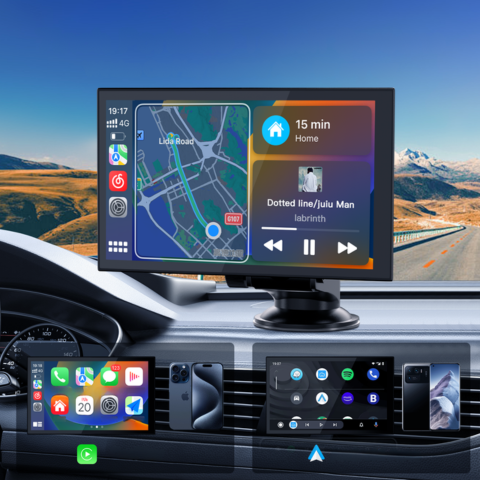 Portable Touch Screen — GPS, Music & Voice Control