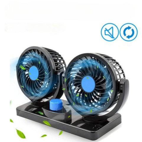 Dvojitý ventilátor do auta — Ideální léto i zima