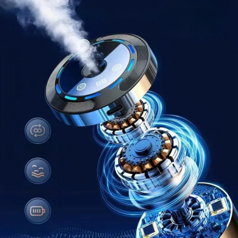 Valoisa Aromien Diffuusori Autolle — Ilmanpuhdistin & LED-valaistus