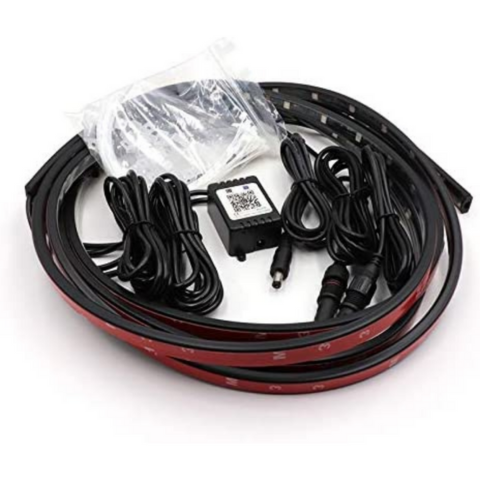 LED Neon Kit För Bil — Flerfärgad Belysning Under Kåpan