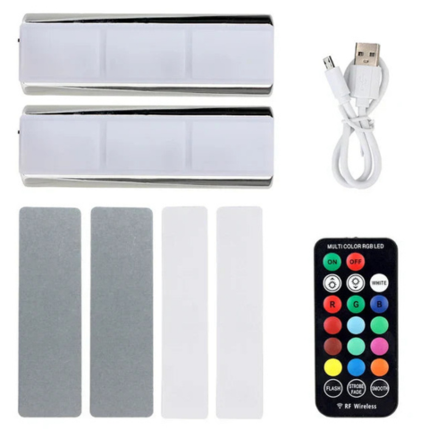 Flerfärgad uppladdningsbar bilbelysning – Lätt installation