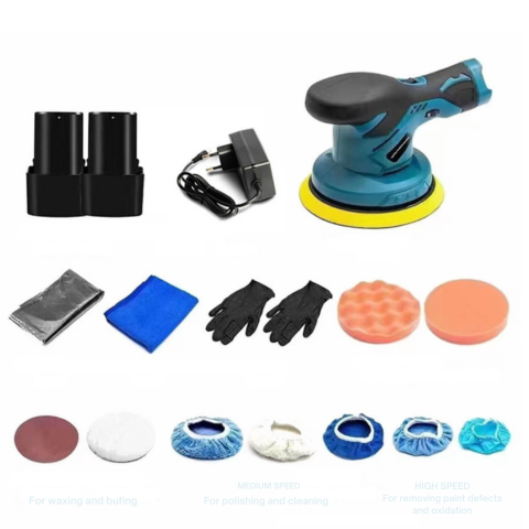 Kit Polisseuse Électrique Sans Fil — 6 Vitesses Réglables