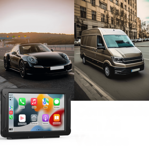 Multifunkčný multimediálny systém do auta — GPS, hudba a cúvacia kamera