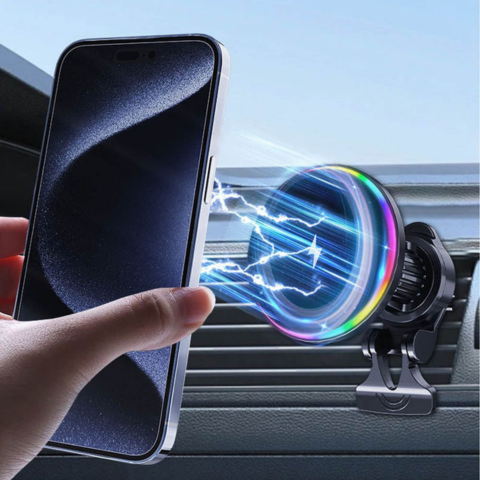 車の電話サポート – ワイヤレス充電とLED照明