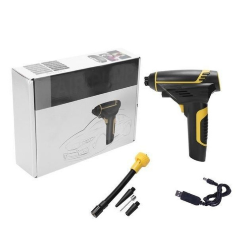 ضاغط هواء محمول للسيارة - عرض رقمي وضوء LED