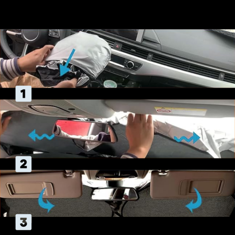 Solsbeskyttelse til forruden | Anti-varme og UV