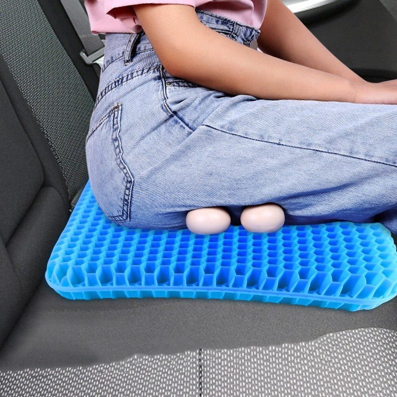 Cojín De Asiento De Gel Para Coche — Alivia Presión Y Fatiga