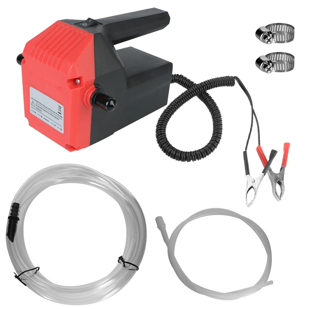 Elektrisk oljepump — Kompatibel med 12V/24V för enkel tömning