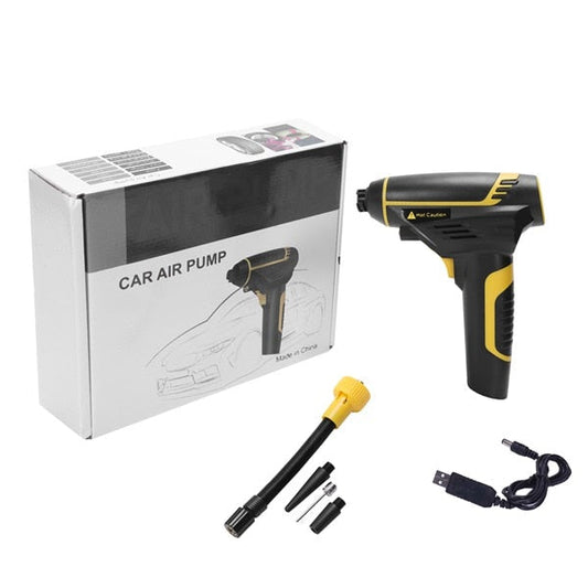 Bærbar Luftkompressor 120W — Ideell for Bil, Motorsykkel og Sykkel