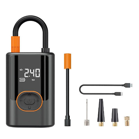 デジタルゲージ付きポータブルタイヤインフレーター