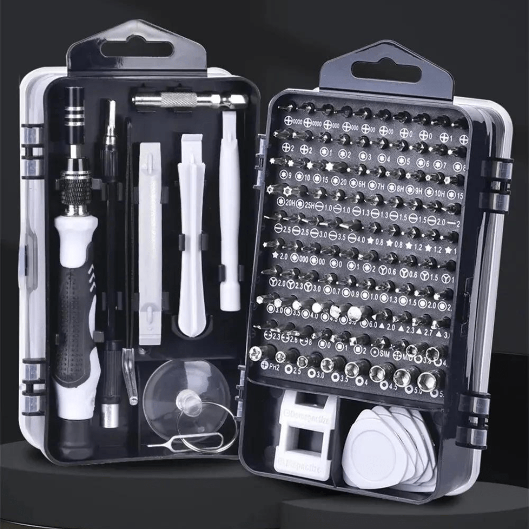 Kit de reparación 115 en 1 – Destornillador de precisión ultra versátil