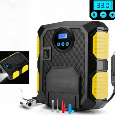 Compresor de aer portabil 12V – Umflare rapidă și fără efort 