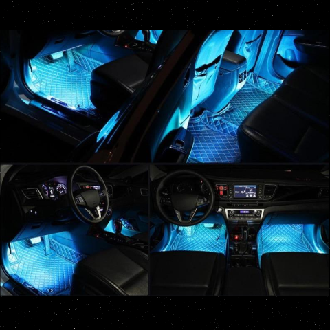 Lámpara de ambiente LED para coche – Diseño interior estilizado 