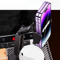 Autós telefon támogatás – Rögzítés a pohártartóban 