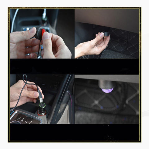 Lámpara de ambiente LED para coche – Diseño interior estilizado 