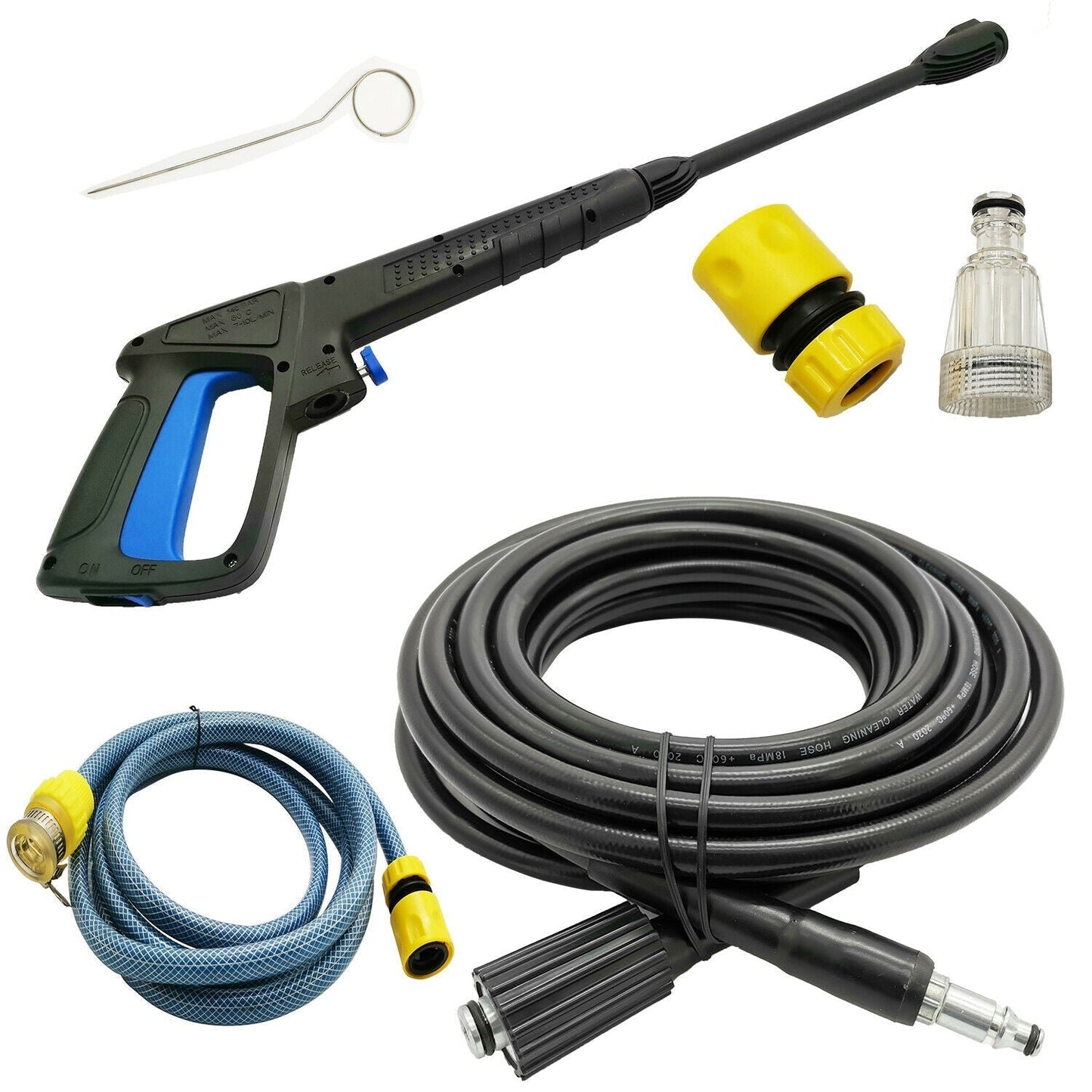 שואב אבק בלחץ גבוה חשמלי — עוצמה 3000 PSI לניקוי אינטנסיבי 