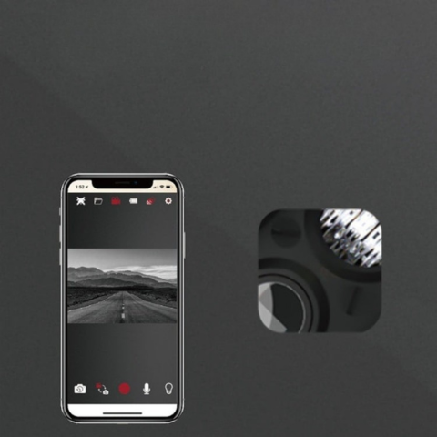 Inteligentní přední lampa – integrovaná kamera a mobilní ovládání 