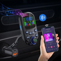 Ricevitore FM Multifunzionale per Auto — Musica & Assistente Vocale 