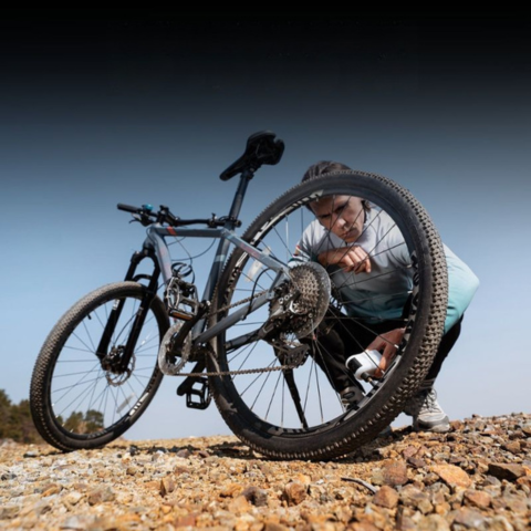 Φορητή Ηλεκτρική Αντλία Ποδηλάτου — Ισχυρή & Συμπαγής 