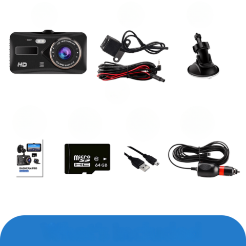 Dashcam Voor En Achter – Continue Bewaking Van Uw Voertuig 