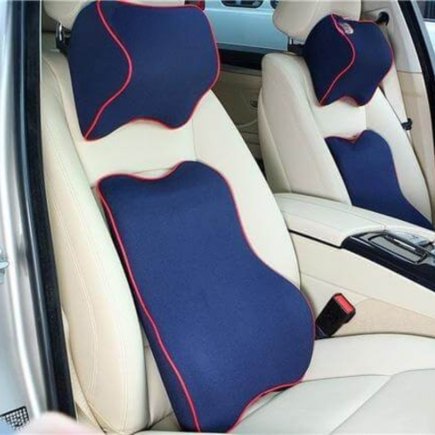 Cojín de soporte para asiento de auto – mantenimiento de la espalda y del cuello 