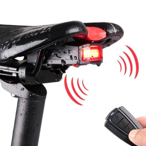 Feu Arrière Sans Fil Pour Vélo – Alarme Intégrée Et Télécommande