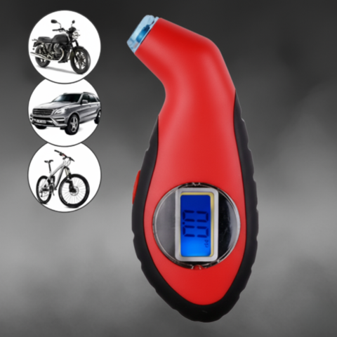 Tragbare elektrische Pumpe — Kompatibel mit Fahrrad, Motorrad und Auto 