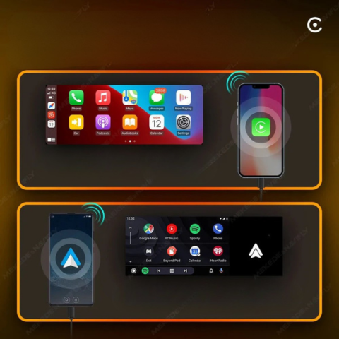 MP5 Multimediálne autorádio s CarPlay a Android Auto - dotykový displej a rýchle pripojenie