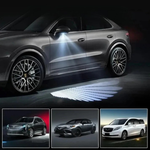 Luz de puerta de coche con alas de ángel - Efecto visual y estilo único