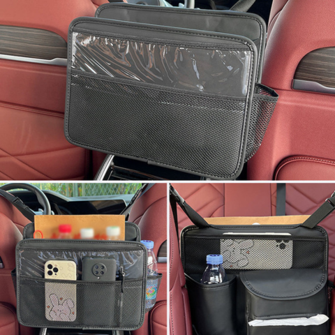 Organizador colgante para coche - Multibolsillo para accesorios de uso diario