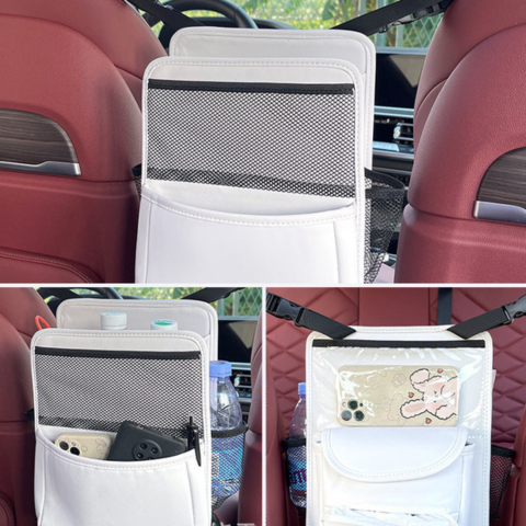 Organizador colgante para coche - Multibolsillo para accesorios de uso diario