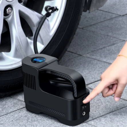 Compresseur D’Air Portable Numérique 12V Avec Lampe LED — Sécurité Et Utilisation De Nuit